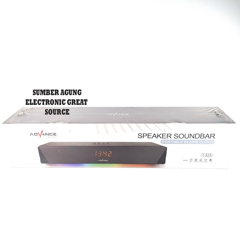 Spekaer Soundbar Advance T523 Sound Bar Portable Alarm Clock Digital