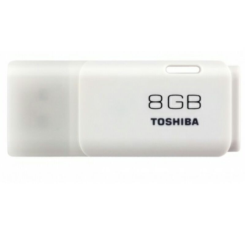 Toshiba Hayabusa USB Flash Drive 8GB - White [BULK PACKING]