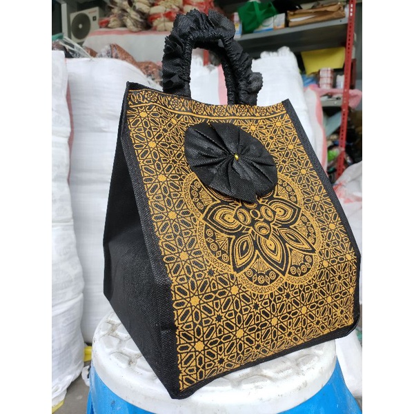 Tas hajatan Renda kotak batik NEW uk.22x22cm