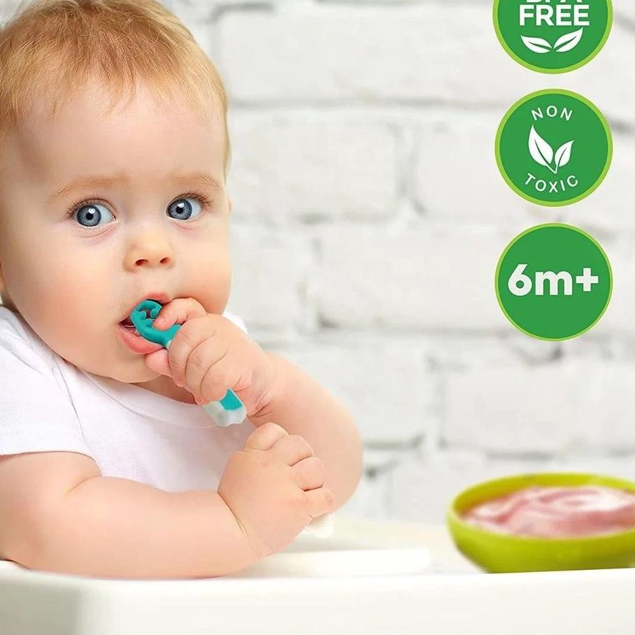 Numnum / Toukie Pre Spoon SET / Training spoon / BLW / Dips Glacier spoon /sendok bayi/ sendok makan