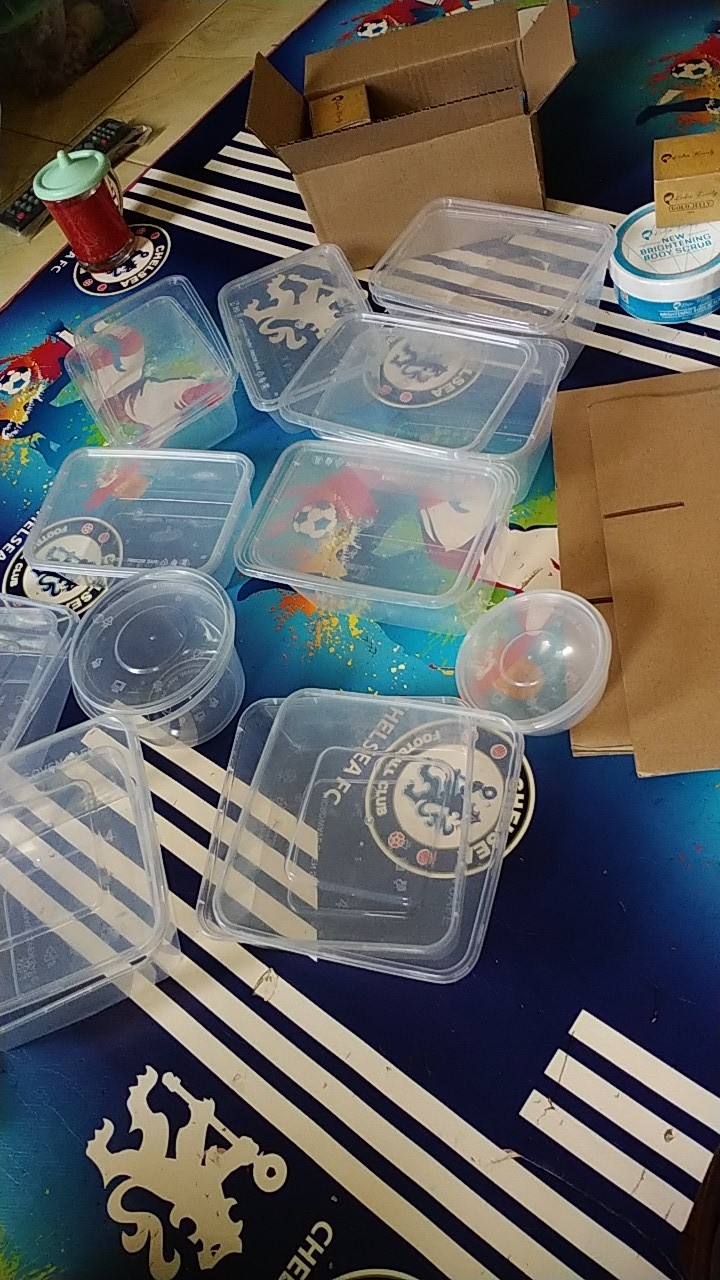 Kotak Makan Plastik / Thinwall / Food Container - Bulat 200ml