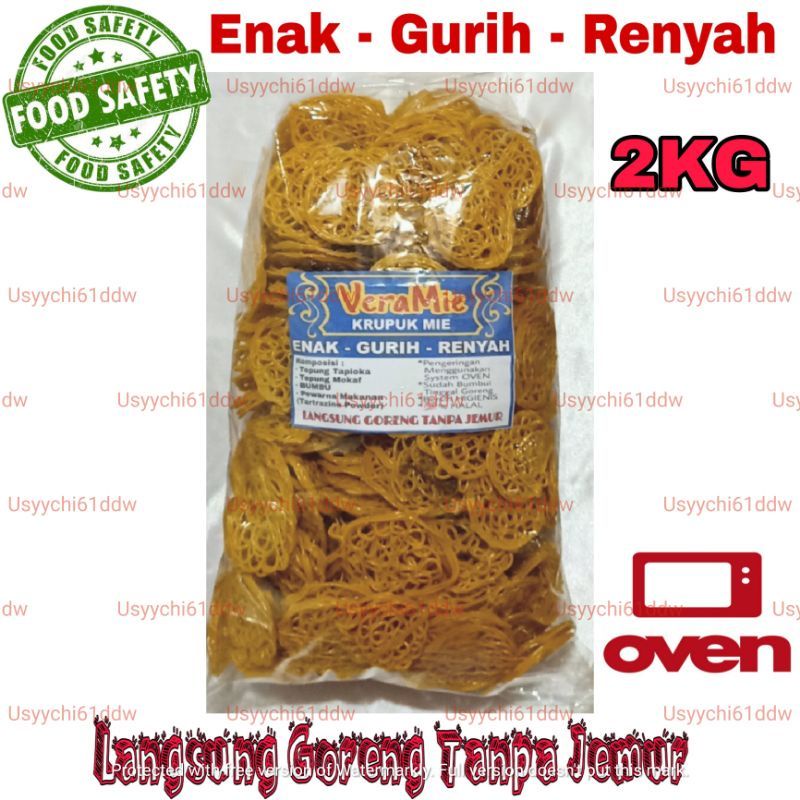 

Kerupuk Mie Kuning Mentah Enak, Gurih, Renyah Langsung Goreng Tanpa Jemur 2Kg