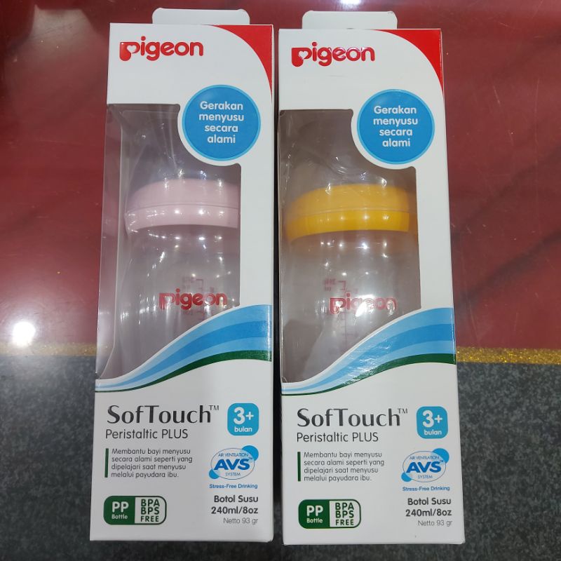 pigeon botol susu soft touch 3+ 240ml