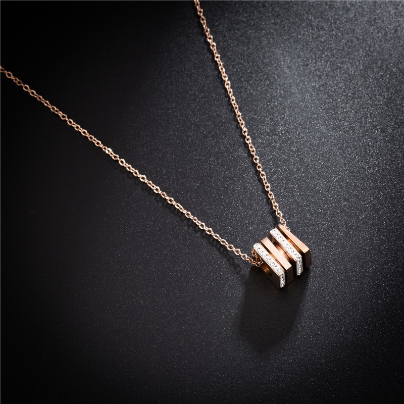 [New] Kalung fashion aksesoris titanium mini korea hadiah wanita cewek 316L anti karat KK049