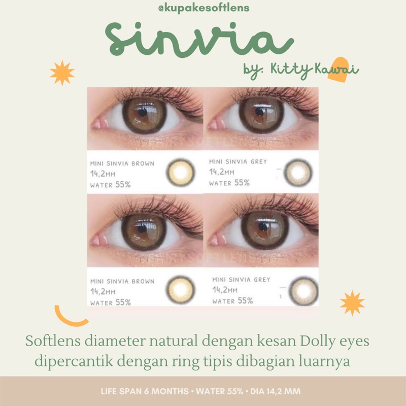 KUPAKESOFTLENS Mini Sinvia Natural Softlens By Kitty Kawaii