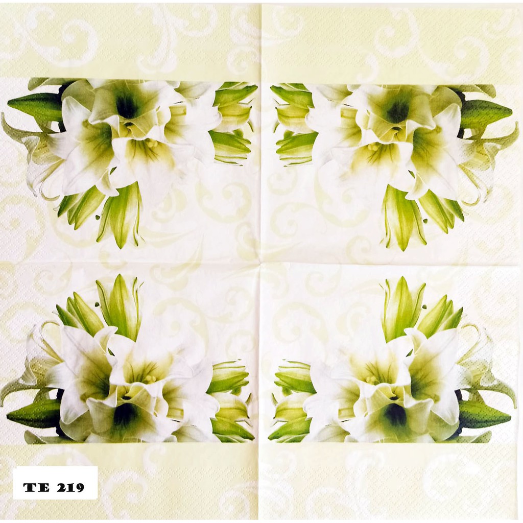 TISU NAPKIN  DECOUPAGE EROPAH 33X33 CM TE 219  TTS