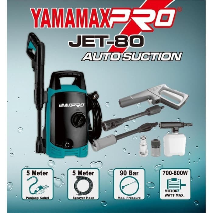 Jet Cleaner Yamamax Pro Jet-80 Mesin Cuci Mobil dan Motor JET80