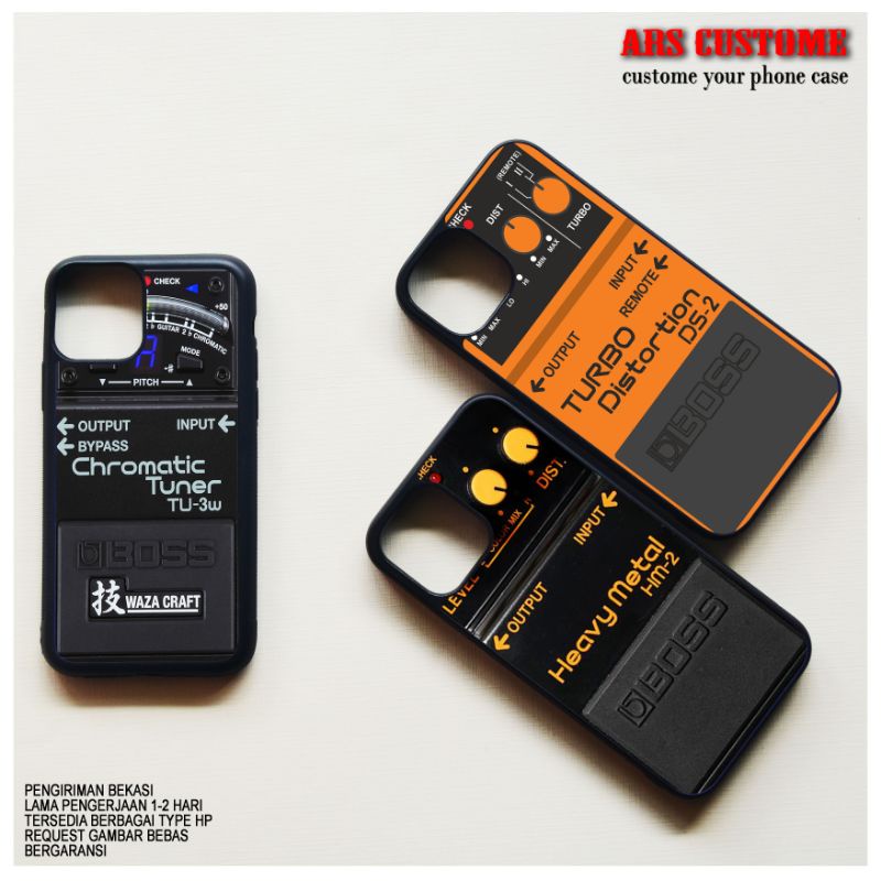 Case Hp Custom Motif Efek gitar Boss tersedia Semua type Hp iphone