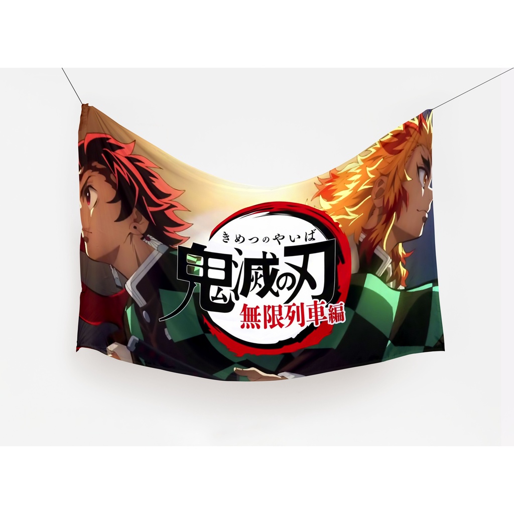 BENDERA POSTER ANIME KIMETSU NO YAIBA DEMON SLAYER