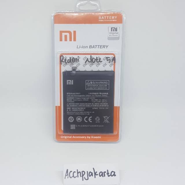 Baterai Batre XiaoMi Redmi Note 5A bn 31 / MI 5X / MI A1