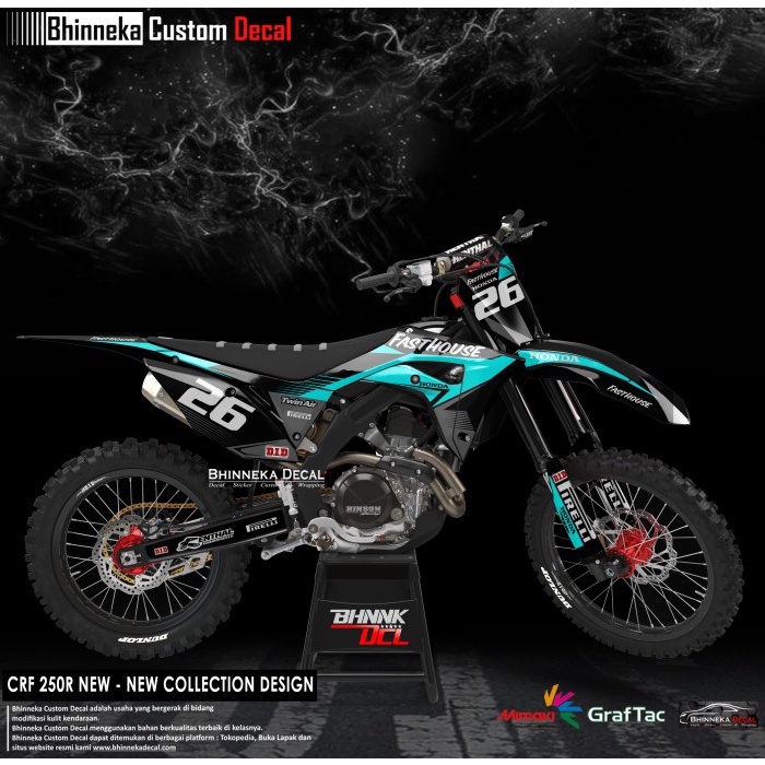 DECAL/STIKCER HONDA CRF 250R DESIGN FASTHOUSE TOSKA