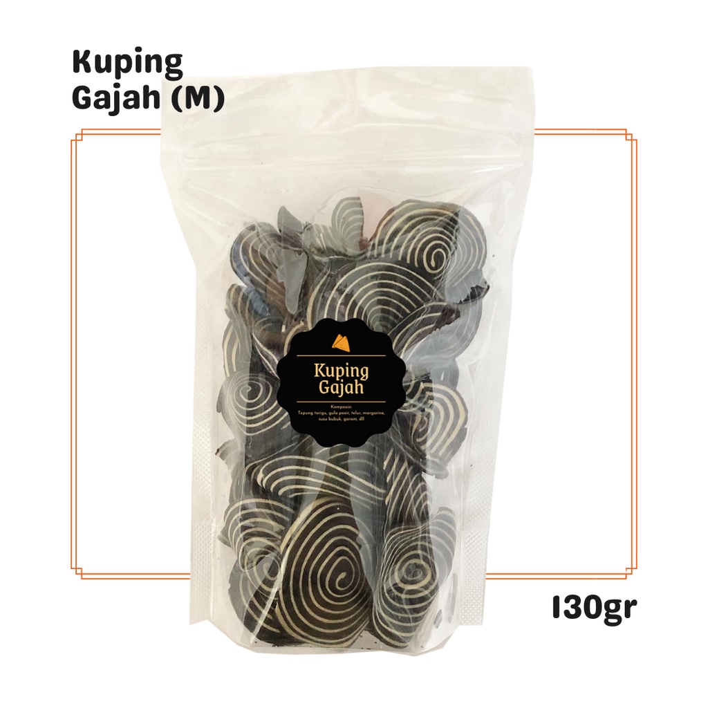 

SNACK KEKINIAN Kuping Gajah (M) 130gr / Snack Cemilan / Camilan Manis
