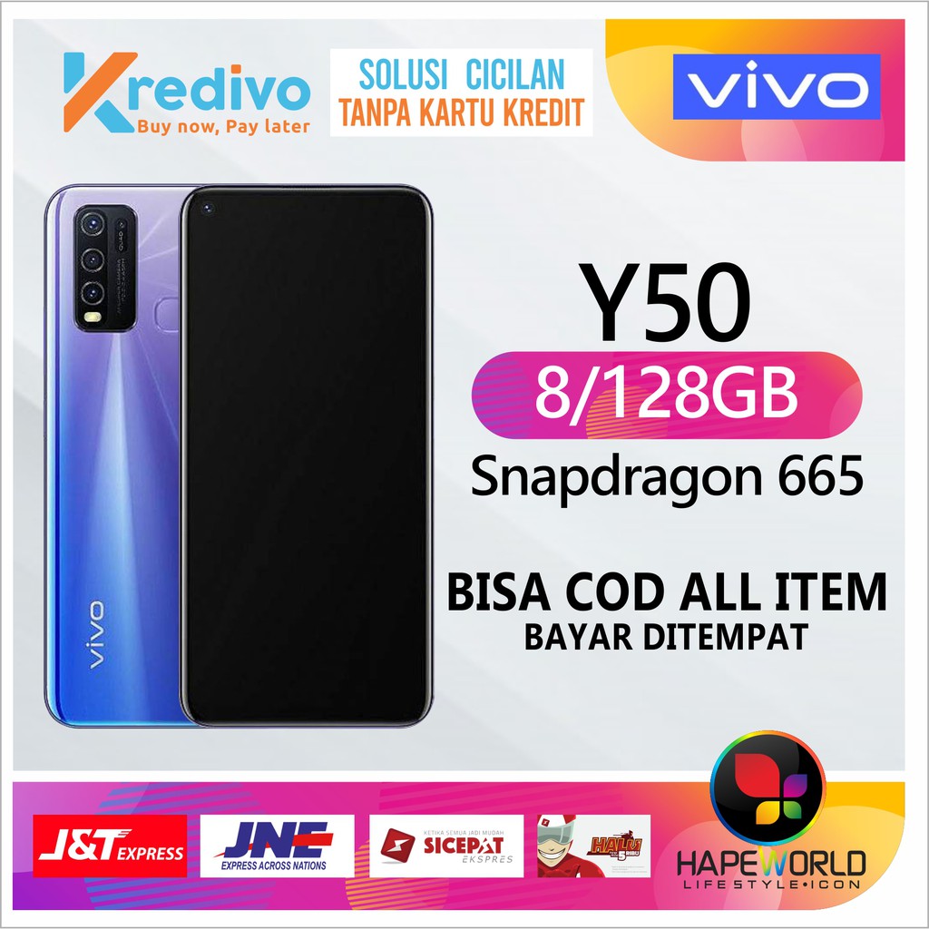 SPESIAL HR INI CUCI GUDANG HP  VIVO Y50 GARANSI RESMI VIVO [8GB / 128GB] HP ANDROID MURAH