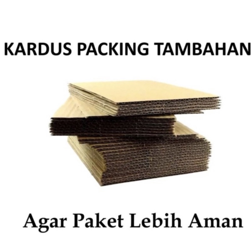 Bubble wrap dan kardus packing tambahan Extra packing aman