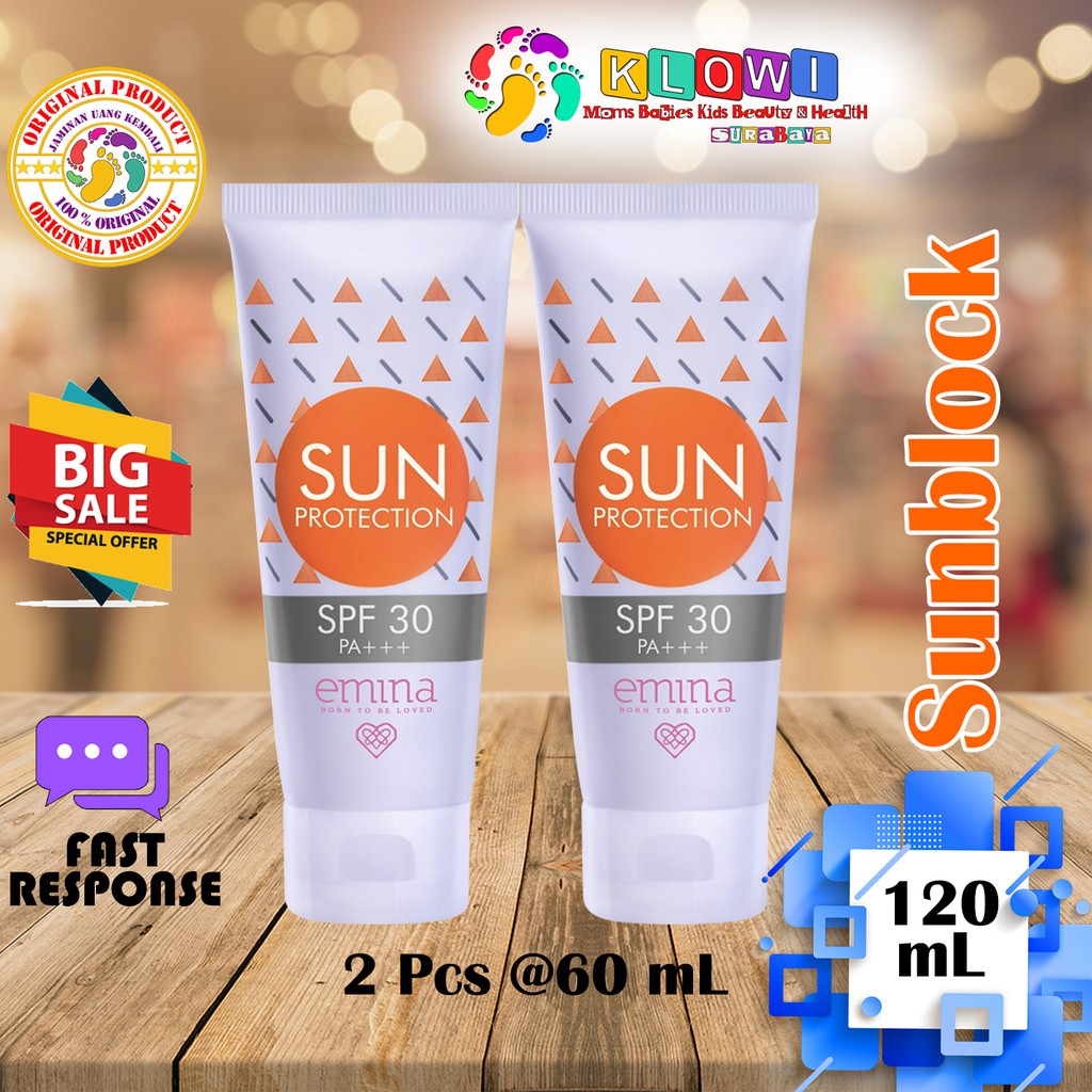 Emina Sun Pro Spf30 Pa+++ 60Ml / Sunblock / Tabir Surya