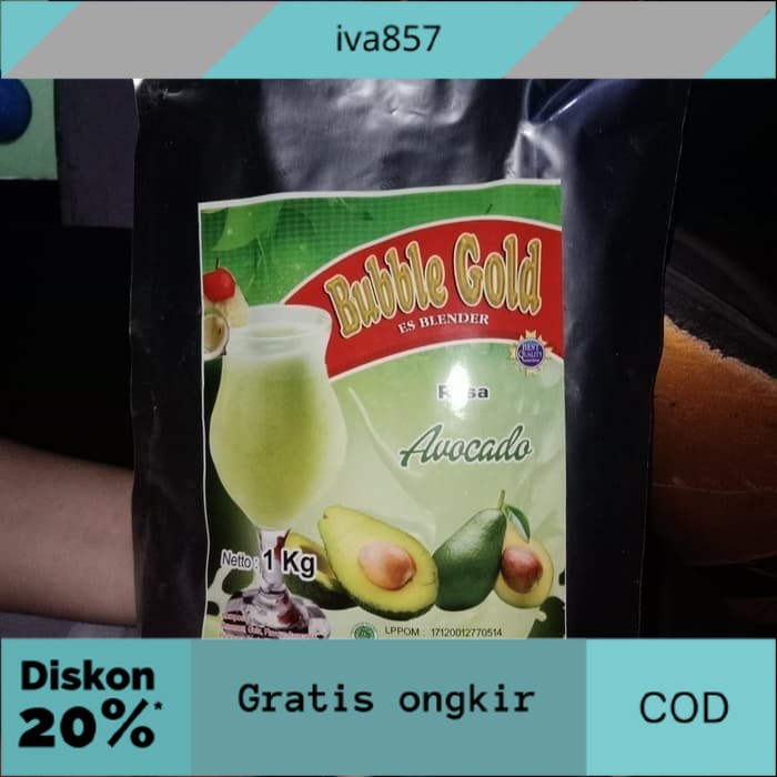 

PROMO BUBBLE GOLD TERMURAH ALPUKAT 1KG GRATIS ONGKIR