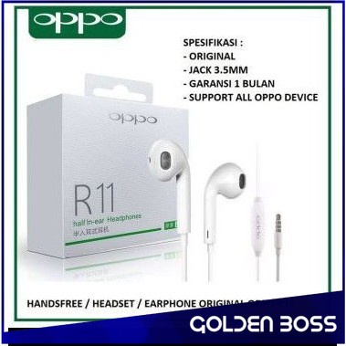 HEADSET OPPO ORIGINAL EARPHONE OPPO UNIVERSAL