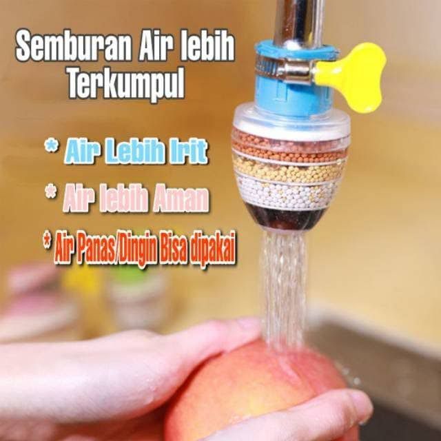 SAMBUNGAN KRAN FILTER SARINGAN AIR 6 LAPIS PENYARING AIR KERAN JERNIH 6LAYER