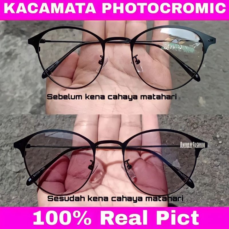 Kacamata Lensa Photocromic anti radiasi wanita pria Kacamata Komputer Anti Silau Fotocromic - S99