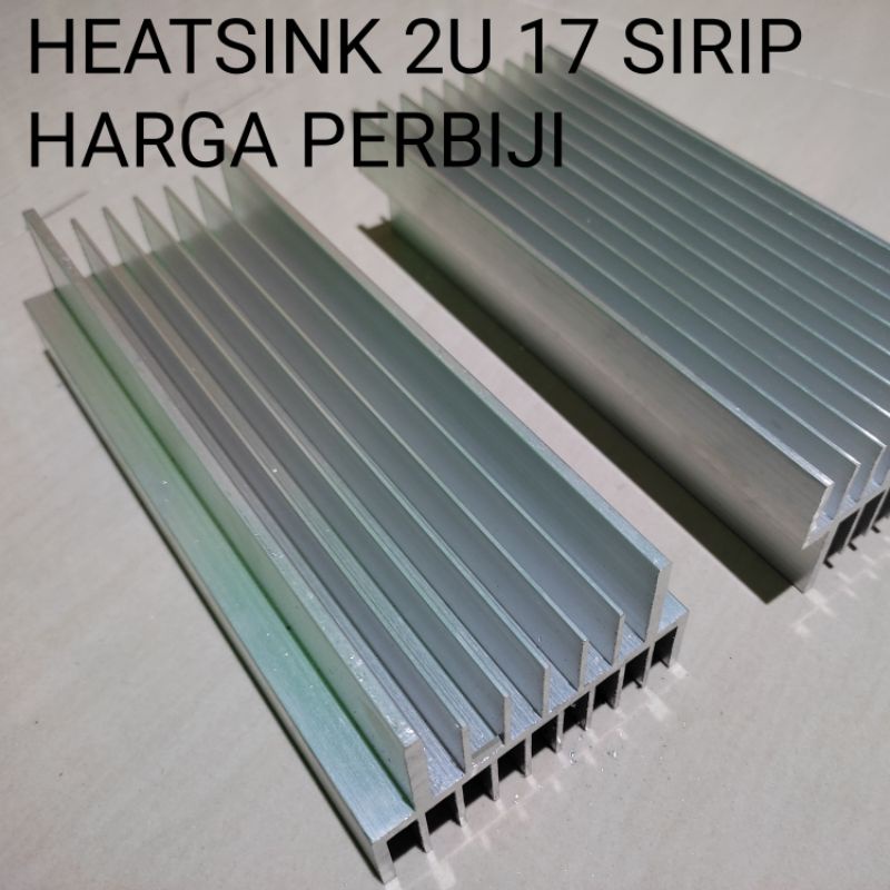 HEATSINK HETSING HEATSING 2U 17 SIRIP PENDINGIN ALUMINIUM