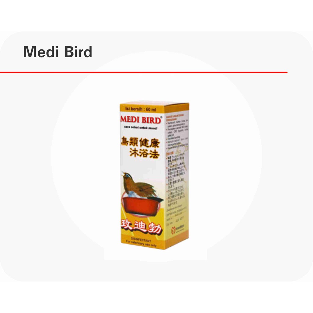 SHAMPO BURUNG MEDIBIRD KECIL 60ml - SAMPO BURUNG MEDIBIRD