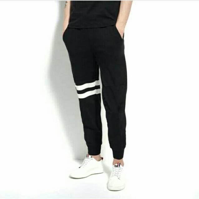 Celana Jogger Pants Polos Pria Wanita Training Olahraga Mma Gym