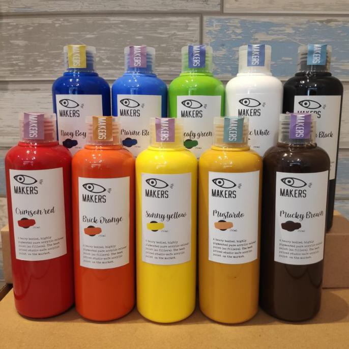 

Sale! Professional Acrylic Pouring - Paket Cat Lukis Akrilik 250Ml 10 Warna Terpercaya