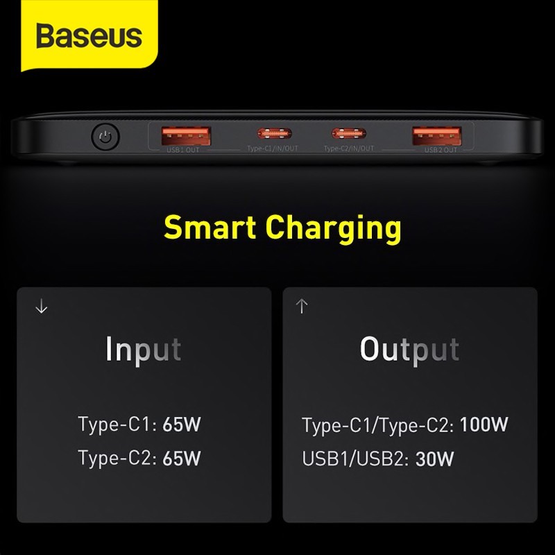 Baseus 100W Blade Fast Charging Power Bank Quick Charge Type C PD - PPDGL-01