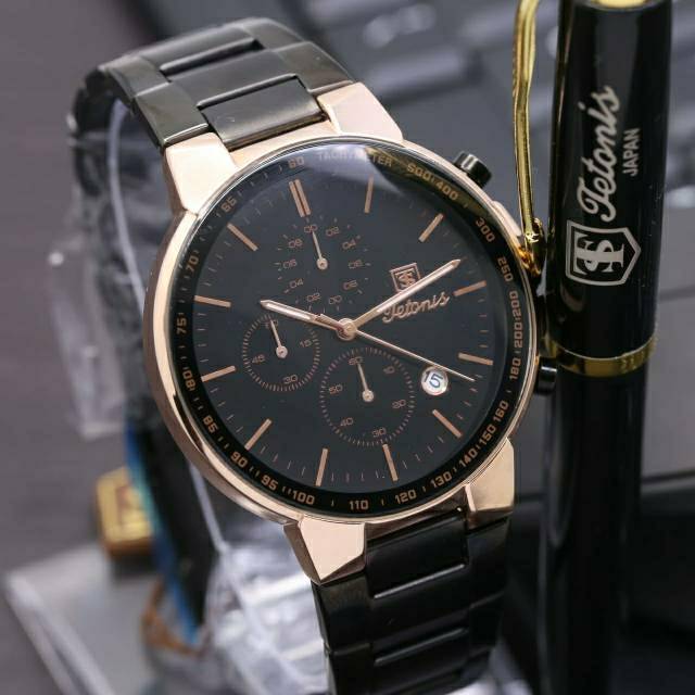 Jam Tangan Pria Tetonis Original Chrono Aktif Garansi 1 Tahun