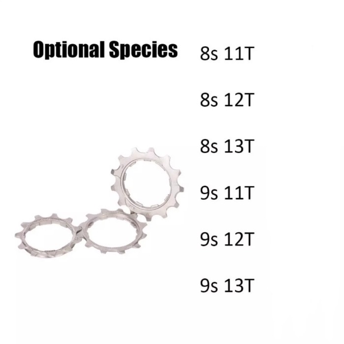 Gir Gear COG Sprocket Sepeda 11T, 12T, 13T bisa untuk 8 , 9 speed