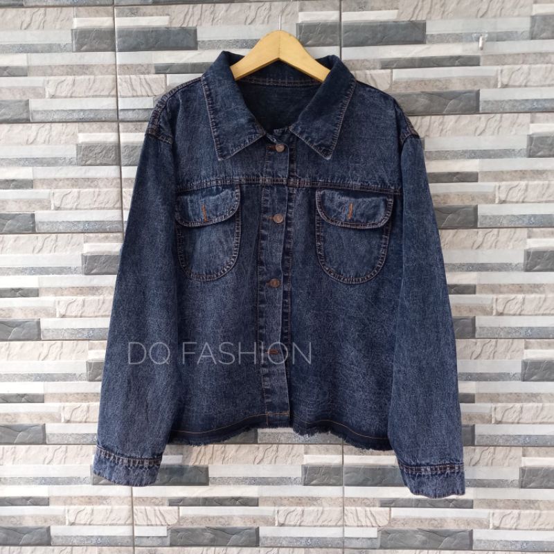 jaket crop levis big size