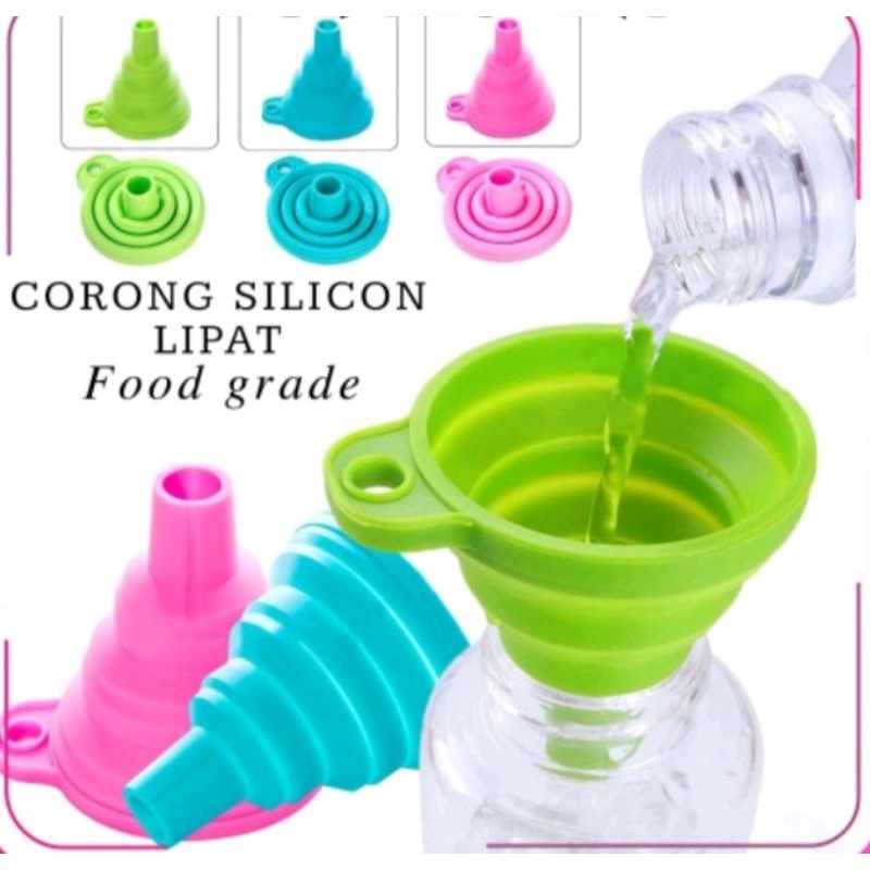 CORONG LIPAT SILIKON FOOD GRADE MULTIFUNGSI UNTUK MINYAK AIR DLL