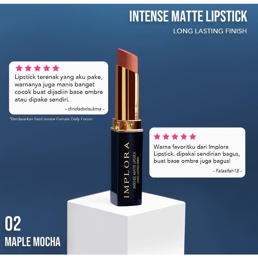 Implora Lipstick Intense Matte (Lipstik Implora)