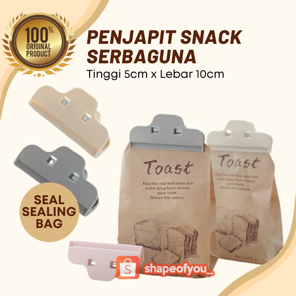 Penjepit Makanan Snack Klip Camilan Jepitan Makanan Plastik Kantong Plastik Food Plastic Sealer Ganti Karet Mudah Praktis Nggak Ribet