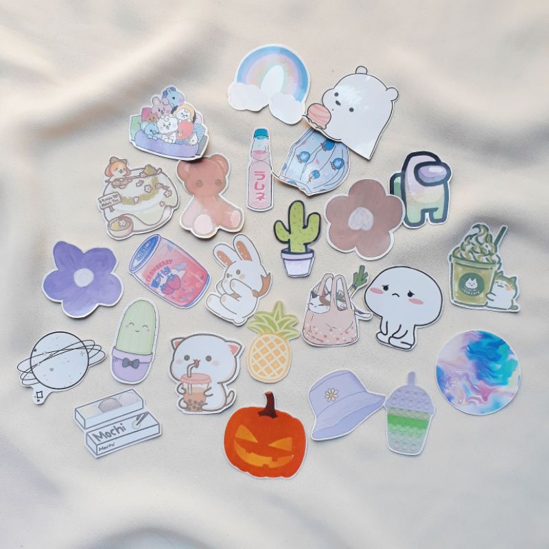 

(MINIMAL BELI 10) STICKER LUCU/STIKER MURAH RANDOM