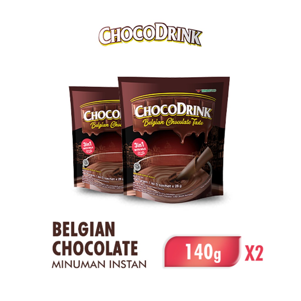 

Chocodrink Minuman Bubuk Coklat Bag 28 gr isi 5 pcs x2