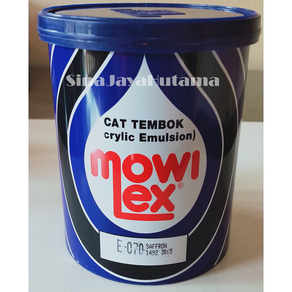 SJH- Cat Tembok Interior Mowilex Acrylic Emulsion Warna  Saffron E 070 1 Kg Murah Berkualitas Tinggi