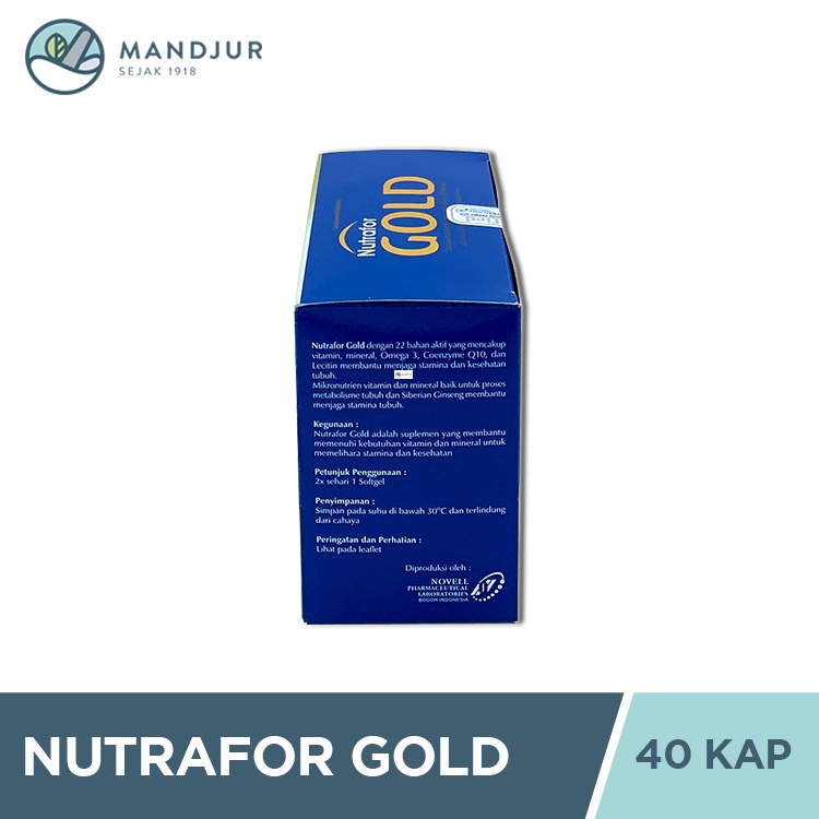 Nutrafor GOLD / Multivitamin untuk Stamina dan Kesehatan - LDA