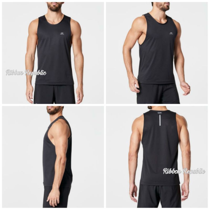 Kalenji Man Tanktop Baju Singlet Tank Olahraga Pria Cowok Gym Fitness Lari Sepeda Running Cycling