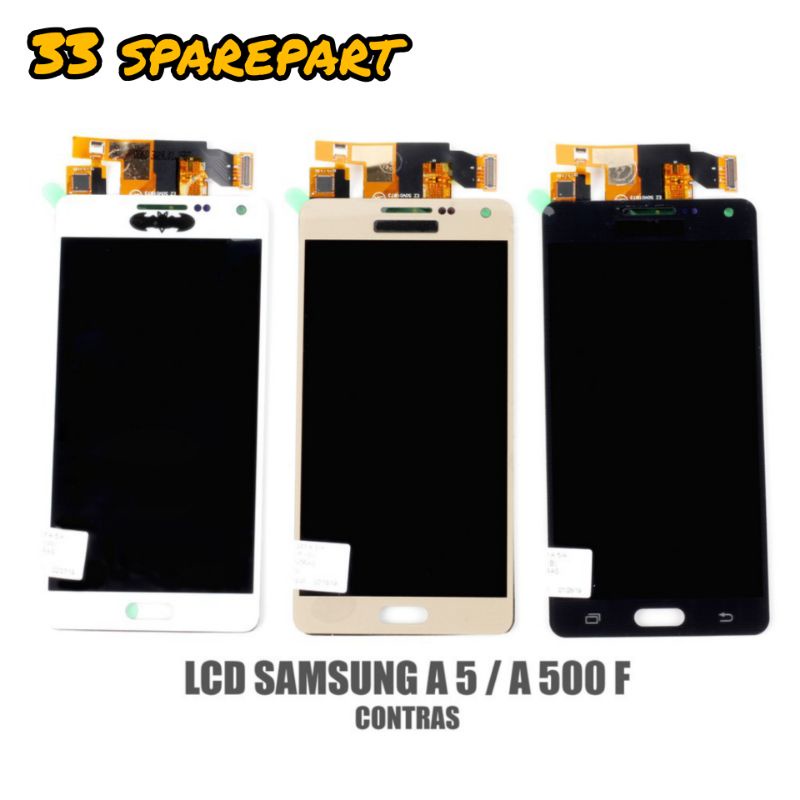 Lcd fullset / lcd touchscreen samsung a5 / a 5 / a5 2015 / a500 / a 500 / a5000 aaa contras original