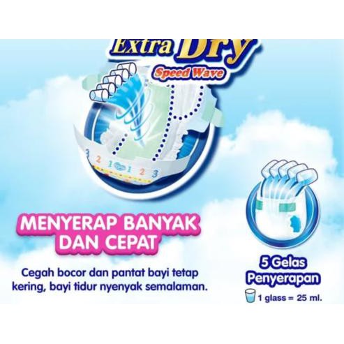 Kwalitas... MAMYPOKO EXTRA DRY NEWBORN NB 52 POPOK/DIAPER/PAMPERS BAYI MAMY POKO <<PALING-LARIS.
