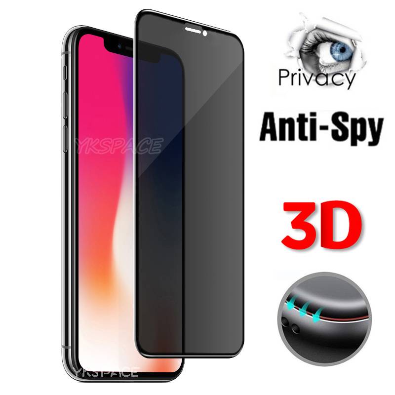 Pelindung Layar Tempered Glass 3d Anti Spy Untuk Iphone 13 Pro Max Mini 12 Pro Max Mini