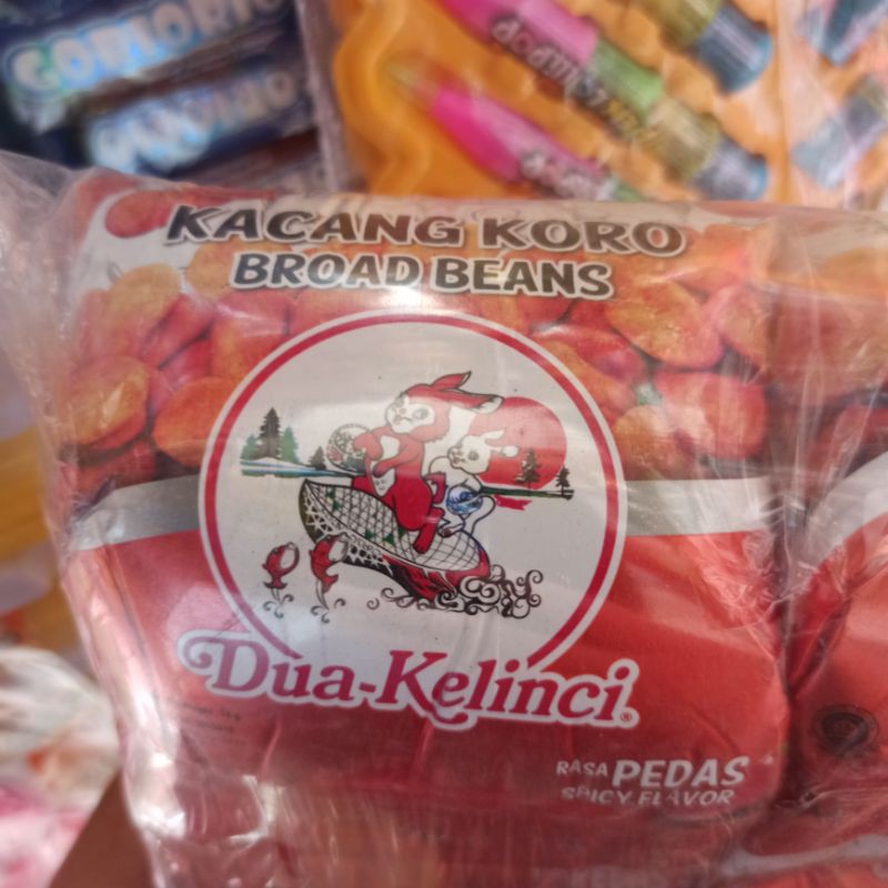 Kacang Koro Broad Beans Garuda Dua Kelinci 18g Rasa Pedas