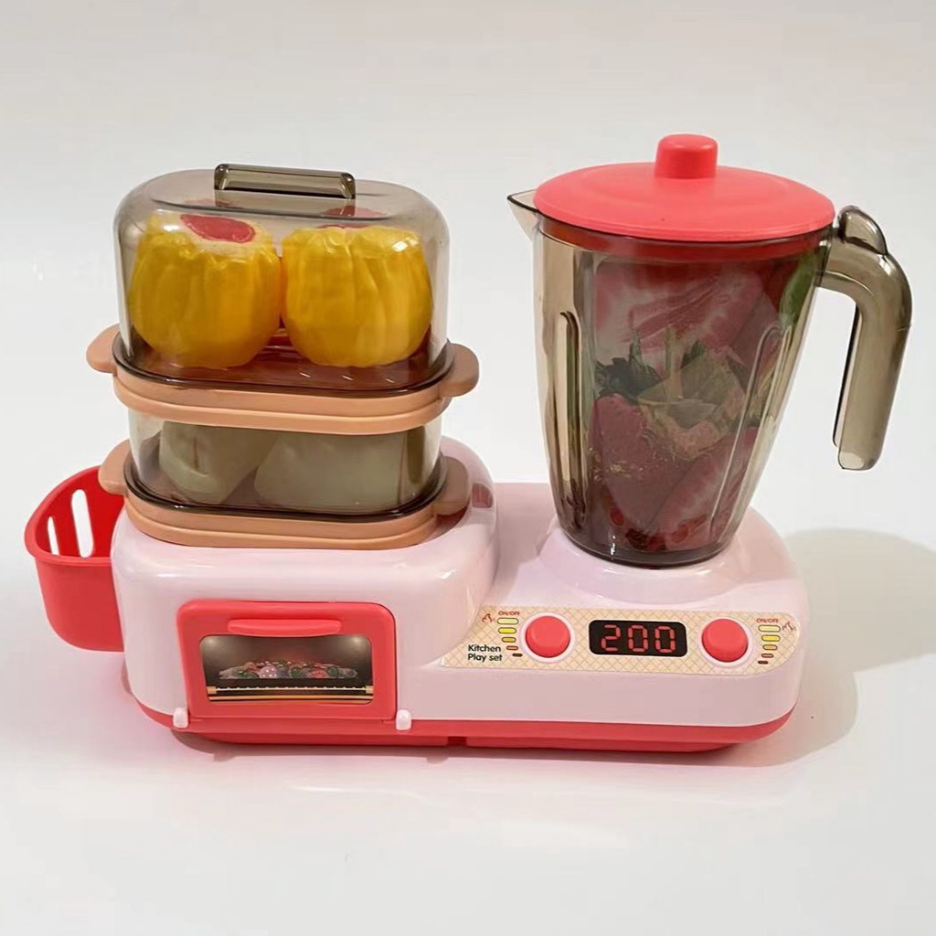 [JUALSEMUA18](B999-23)Mainan Anak Mesin Sarapan Pagi 24pcs / Breakfast Machine / Mainan Dimsum Dan Juicer Total 24pcs aksesoris