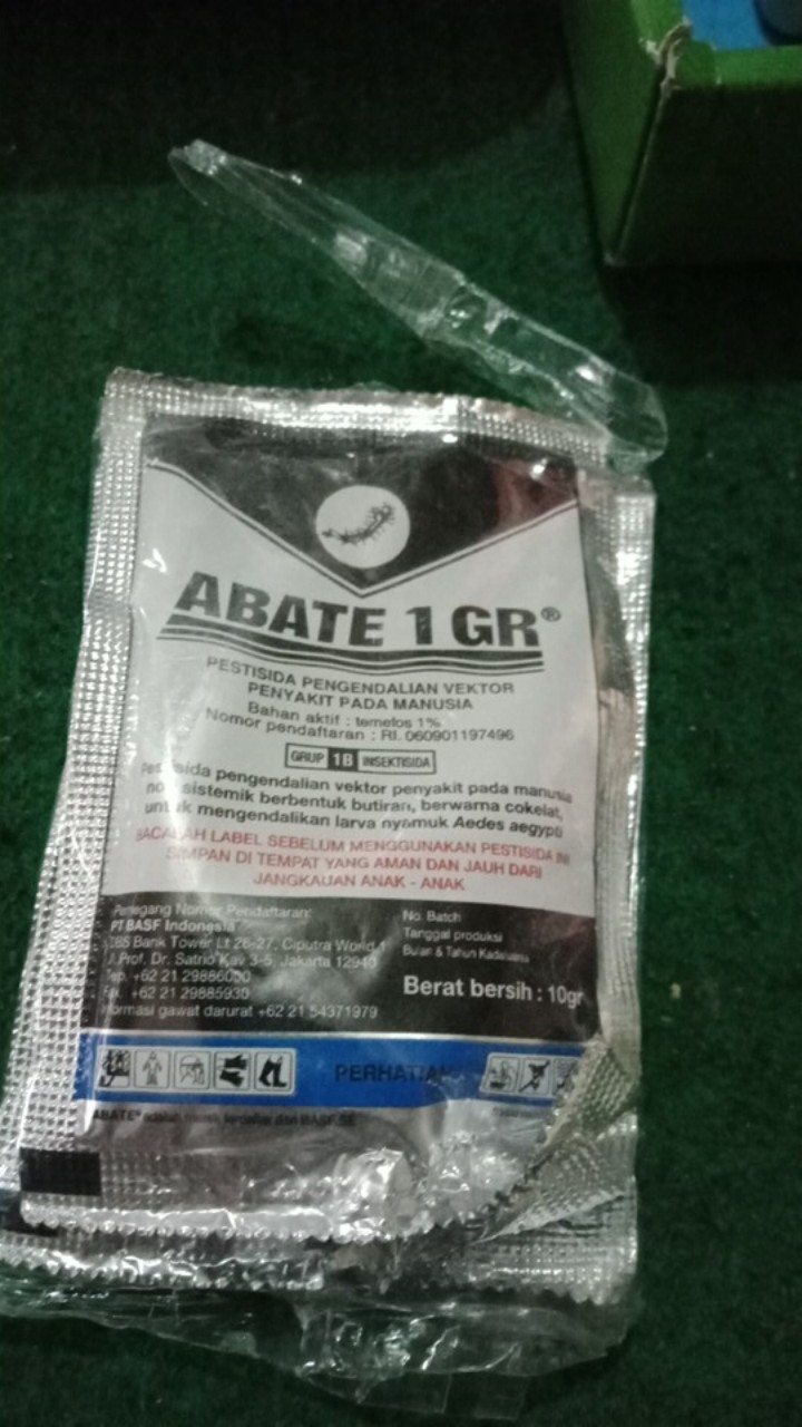 Obat Jentik Nyamuk Basmi Nyamuk Abate 1 Gr 10 Gram