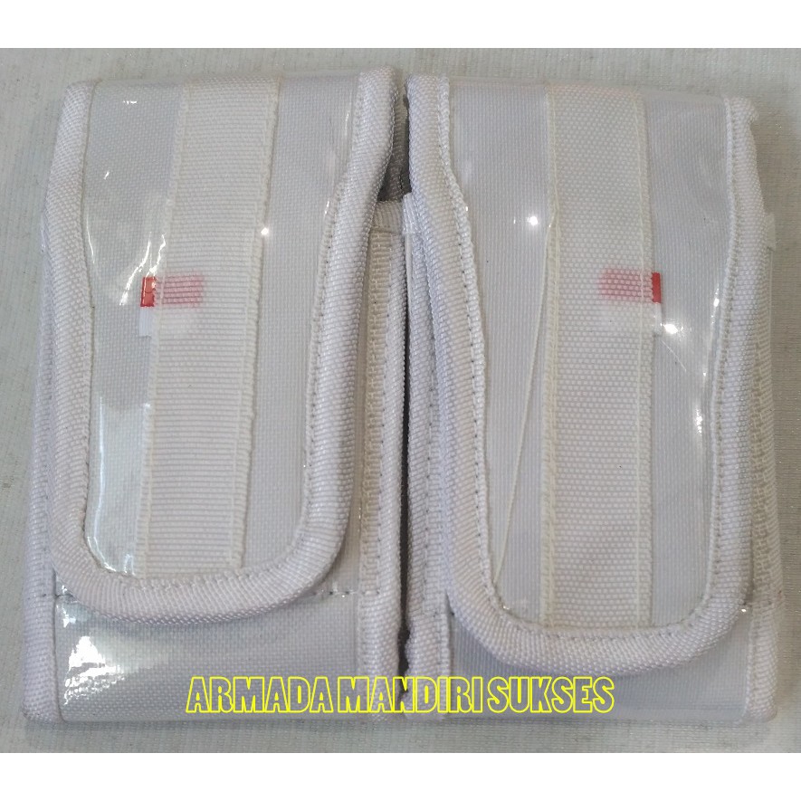 Tempat Handphone Kanvas Double 6 Inch - Sarung Handphone Kanvas