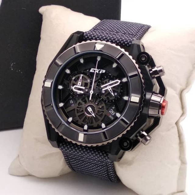 Jam Tangan Pria Expedition EXP E 3009 M Black Gun Original 49mm zksyvc