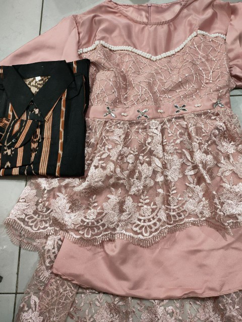 Batik Set Couple Sania Kebaya Wanita Sarimbit Batik Couple Baju Kondangan Fashion Wanita