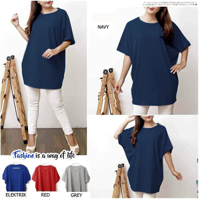 Kaos Polos Bigsize Fit to XXXL Kode U20016