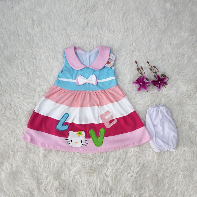 baju bayi perempuan sett dress baby girl